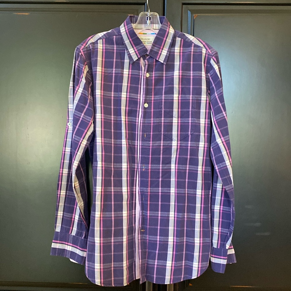 COLOURS by ALEXANDER JULIAN Long Sleeve Dress Shirt  Size M